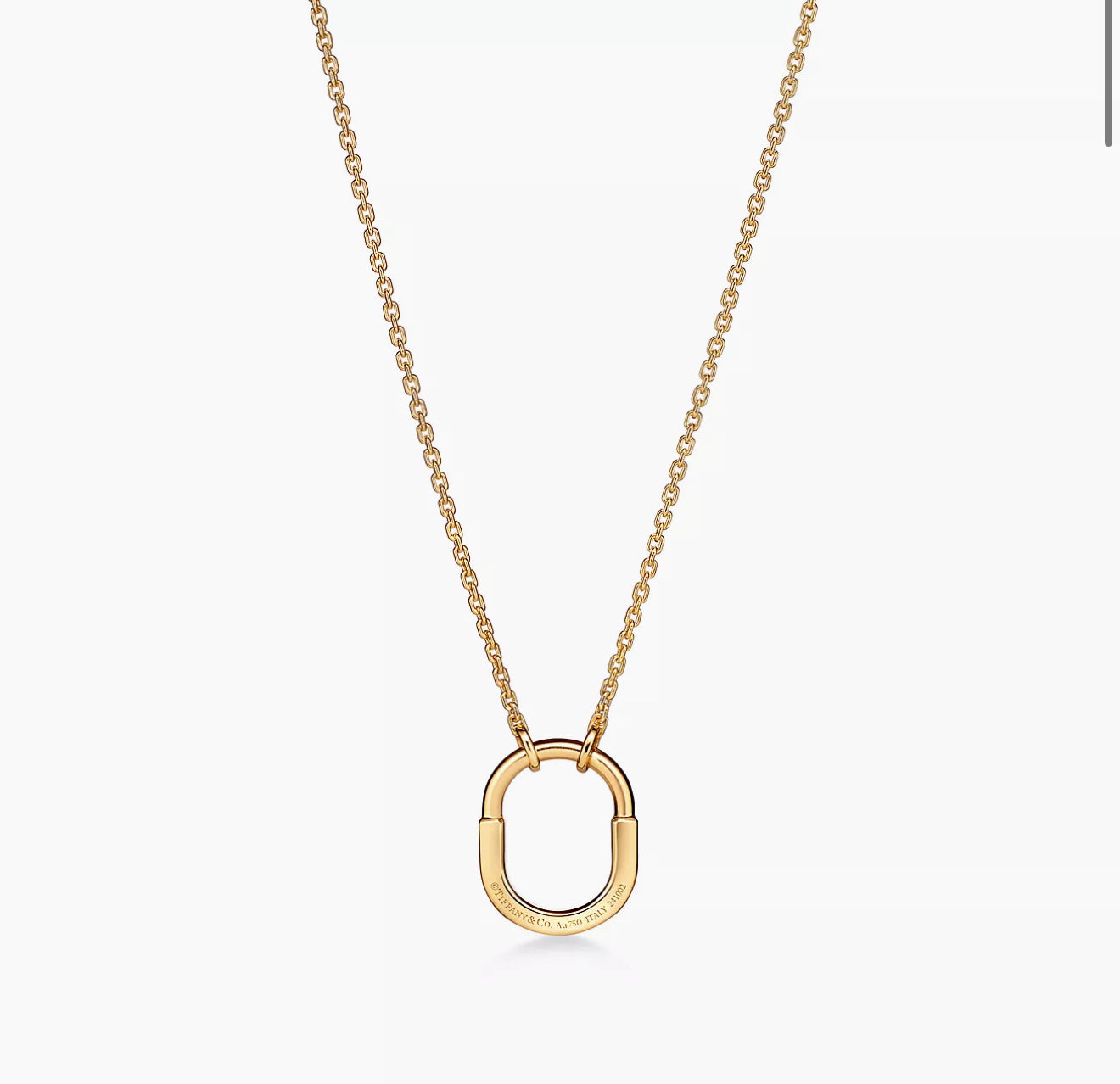 Tfny necklace gold-cristal.