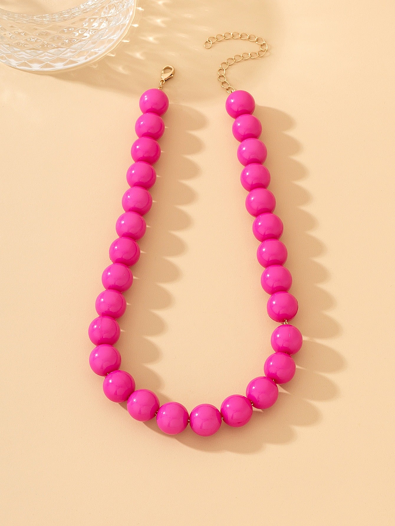 Necklace chicle pink.
