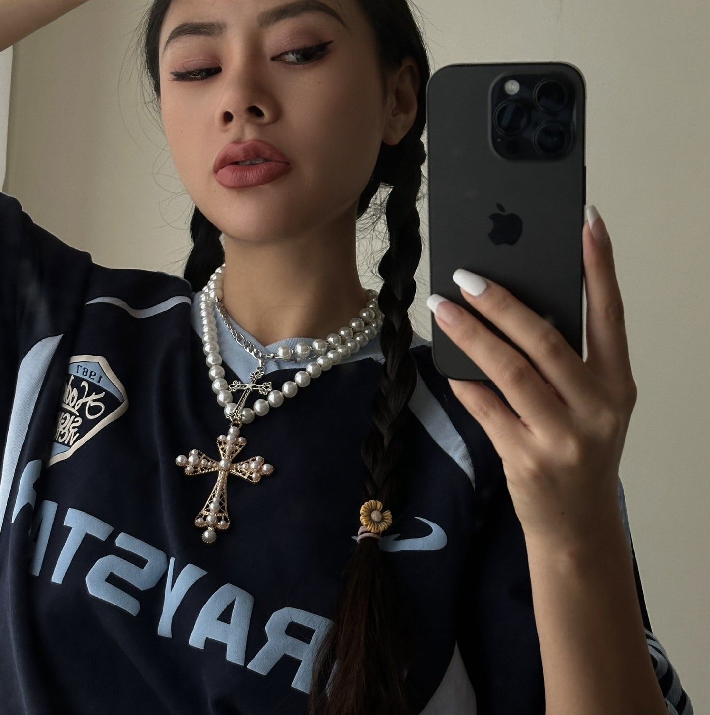 Pear-necklace gold