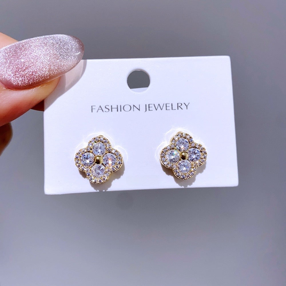 Clover earrings Cristal