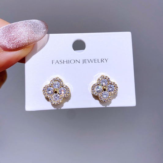 Clover earrings Cristal