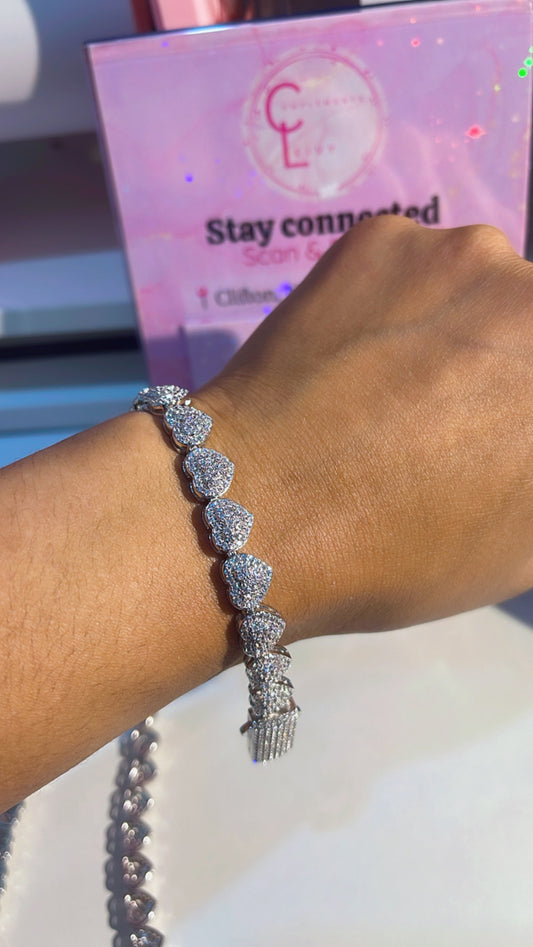 Set brass heart ❤️