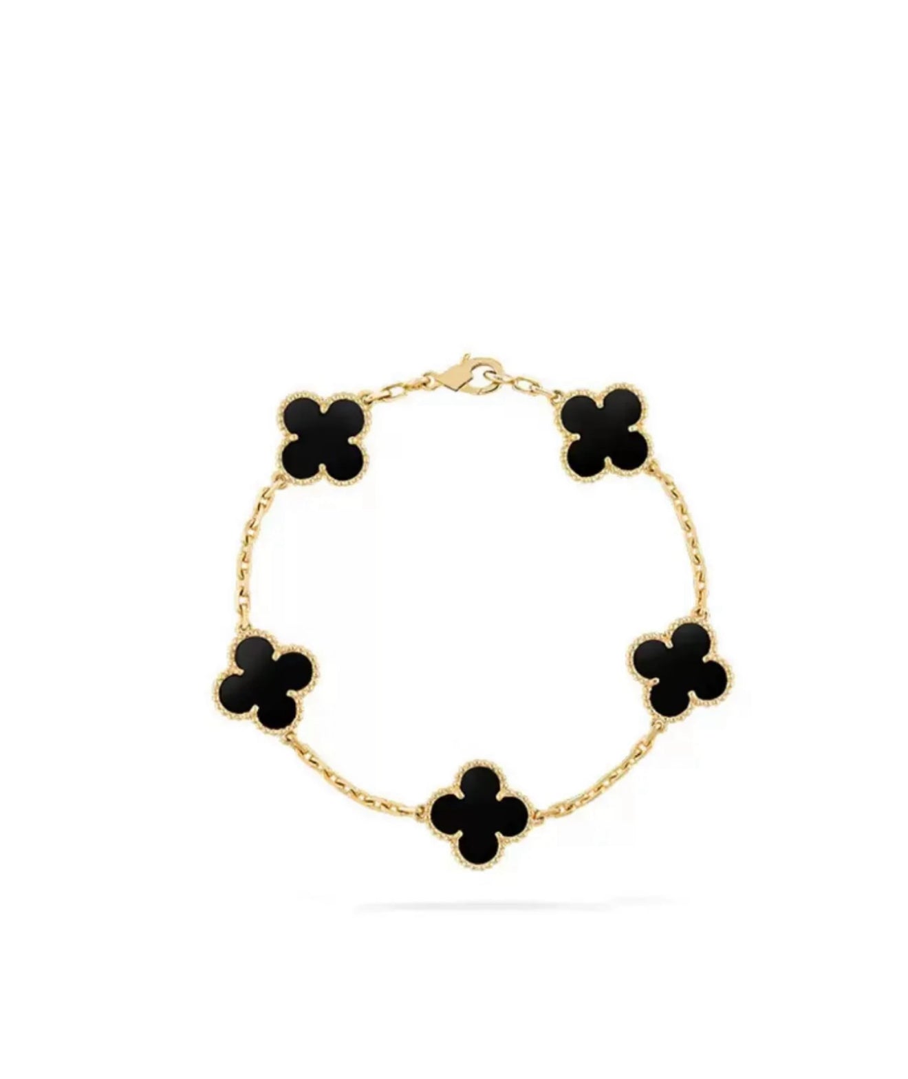 Clover black bracelet.