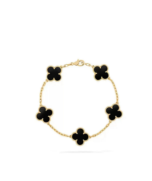 Clover black bracelet.