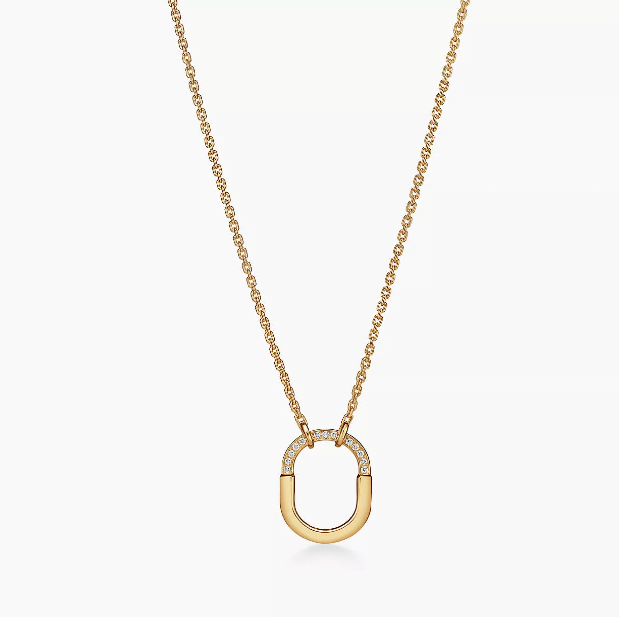 Tfny necklace gold-cristal.