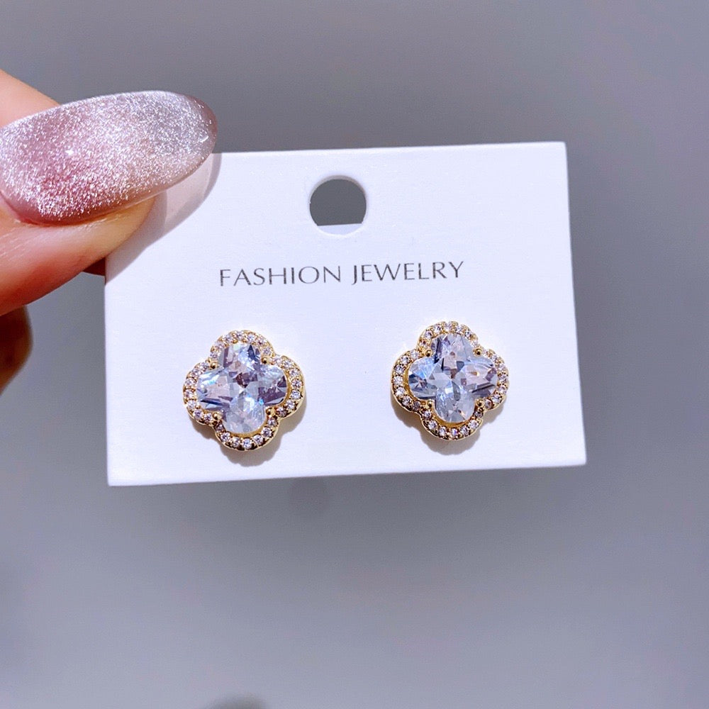 Clover earrings Cristal