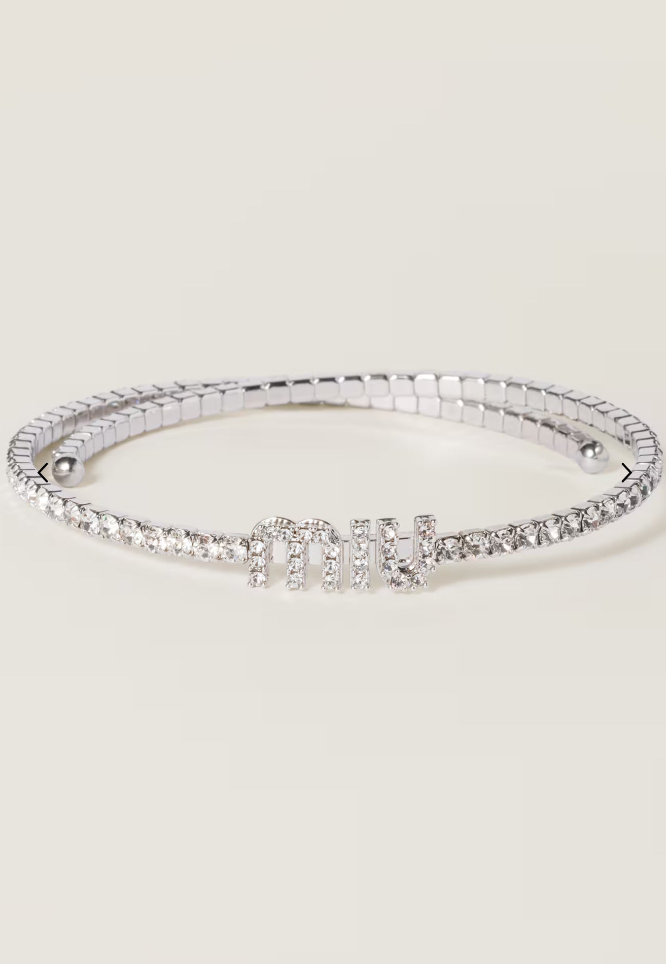 Silver cristal Necklace